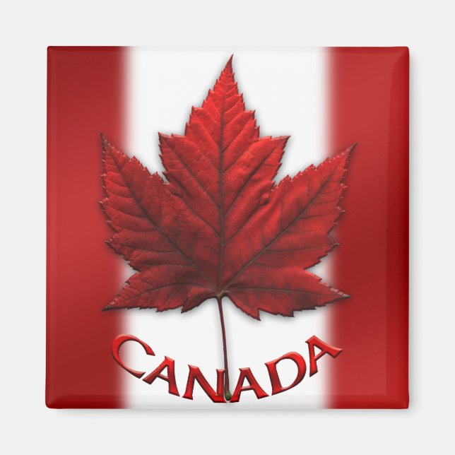 Canada Souvenir Fridge Magnet Canada Maple Leaf (Front)