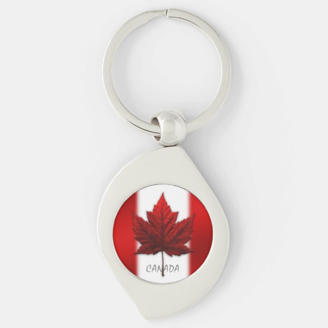 Canada Souvenir Key Chain Canada Flag Gifts (Front)