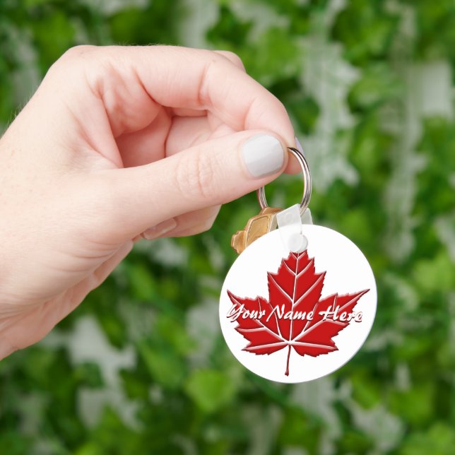 Canada Souvenir Key Chain Personalized Canada Gift (Hand)