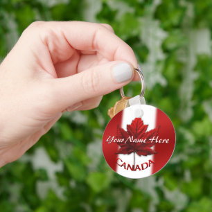 Canada Souvenir Key Chain Personalized Canada Gift