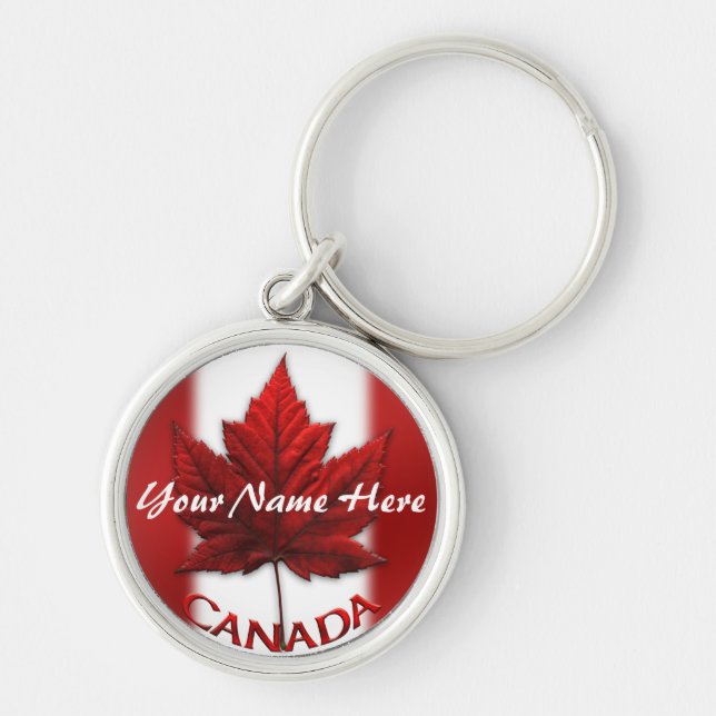 Canada Souvenir Key Chain Personalized Canada Gift (Front)