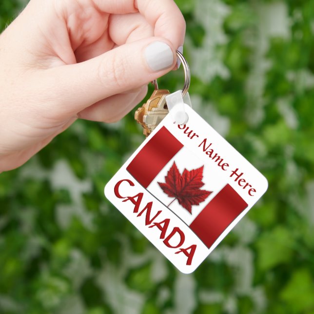Canada Souvenir Key Chains Canada Flag Key Chain (Hand)