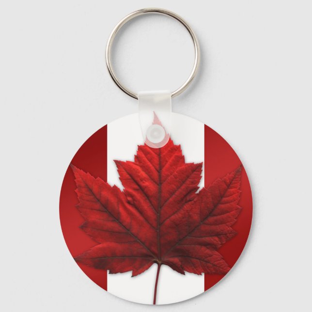 Canada Souvenir Key Chains & Canada Flag Key Chain (Front)