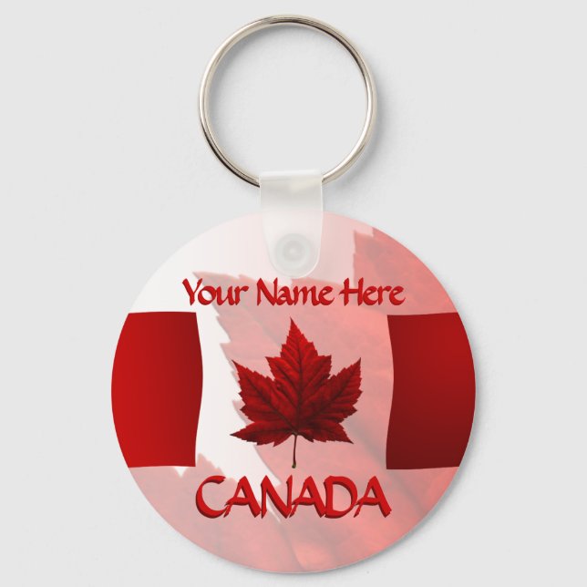 Canada Souvenir Key Chains Canada Flag Key Chain (Front)