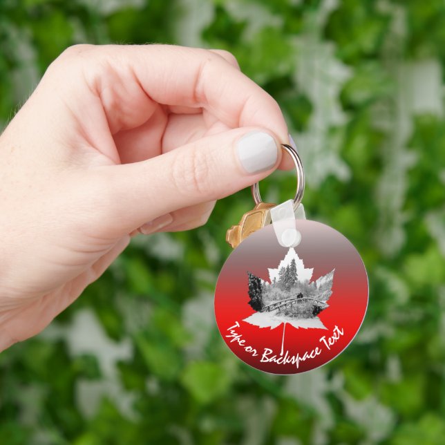 Canada Souvenir Keychain Custom Canada Keepsakes  (Hand)