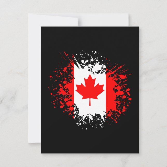 Canada Souvenir Landmark, White North Flag Travel (Front)