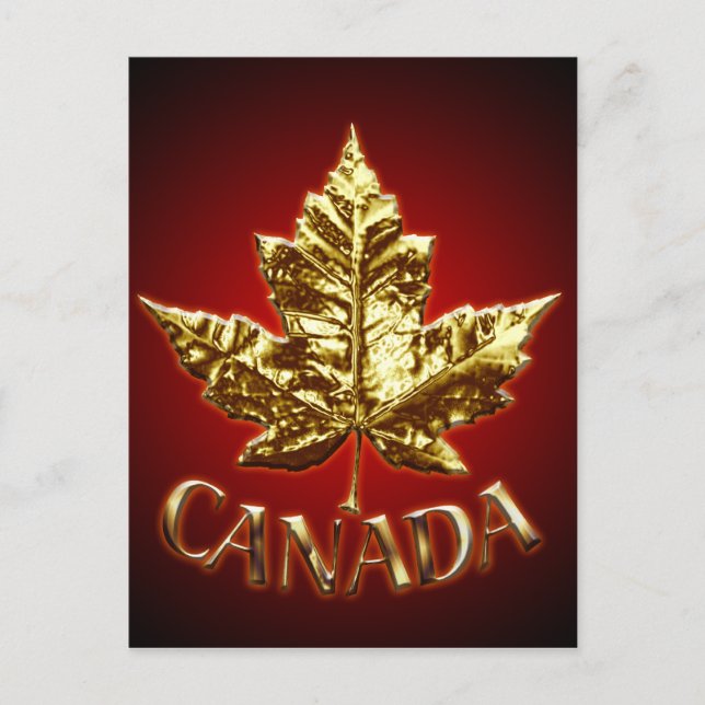 Canada Souvenir Postcards Canada Flag Art Cards (Front)