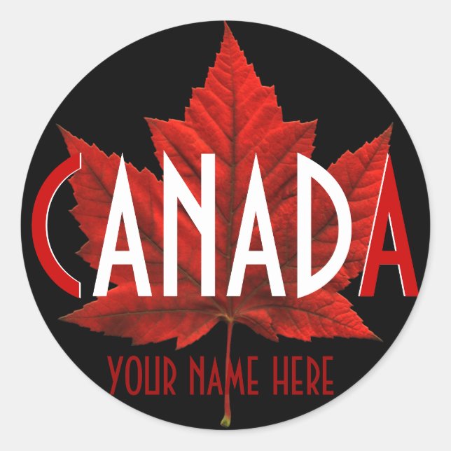Canada Souvenir Stickers Custom Canada Stickers (Front)