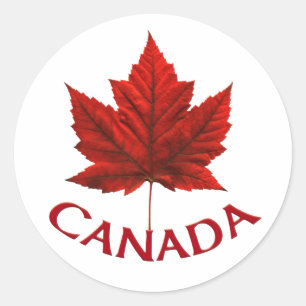 Canada Souvenir Stickers Red Maple Leaf Stickers