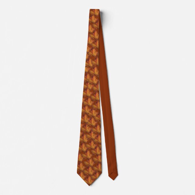 Canada Souvenir Tie Fun Gold Canada Maple Leaf Tie (Front)