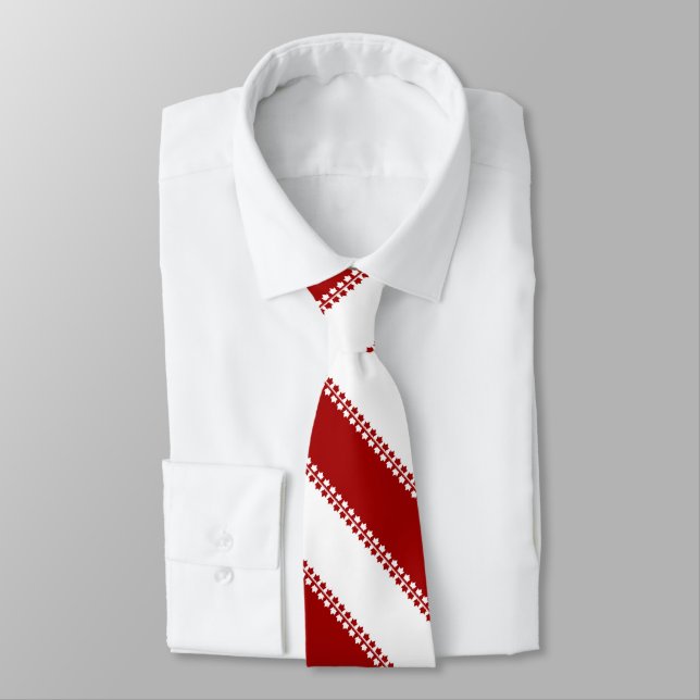Canada Souvenir Tie Red Maple Leaf Canada Neckties (Tied)