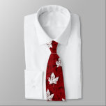 Canada Souvenir Tie Red Retro Mapleleaf Canada Tie<br><div class="desc">Cool Retro Canada Ties Cool Canada Flag Maple Leaf Souvenir Ties,  Apparel & Keepsake Gifts for Men,  Women Home & Office Cool Distressed Red Leaf Canadian Souvenir Tie Design by Canadian Artist Kim Hunter. See http://www.kimhunter.ca for more Canada Souvenirs,  Keepsakes,  Gifts & Apparel Online.</div>