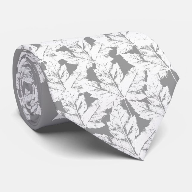 Canada Souvenir Tie Red Retro Winter Canada Tie (Rolled)