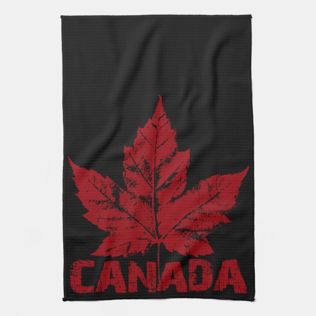 Canada Souvenir Towel Canadian Tea Towel Decor (Vertical)