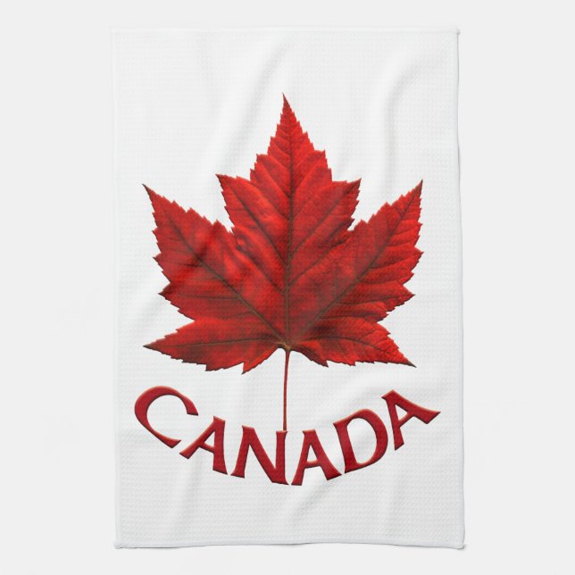 Canada Souvenir Towel Canadian Tea Towel Decor (Vertical)