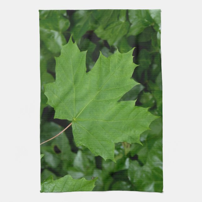 Canada Souvenir Towel Maple Leaf Tea Towel Decor (Vertical)