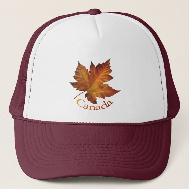 Canada Souvenir Trucker Cap Maple Leaf Canada Caps (Front)