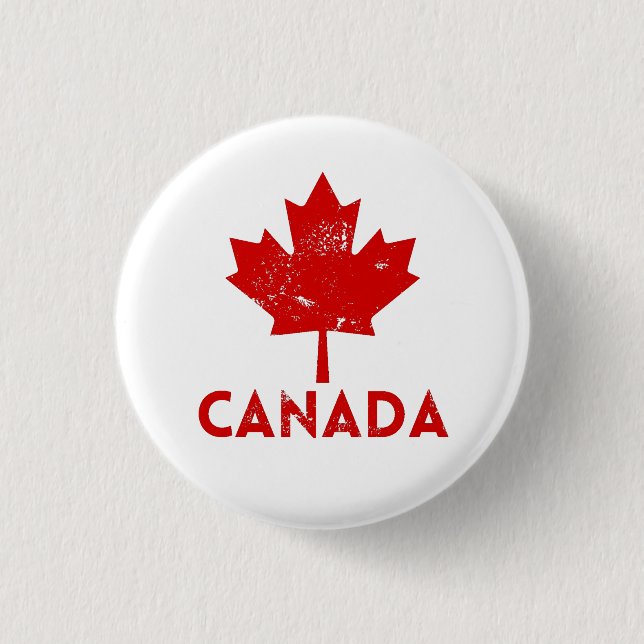 Canada Souvenir Vintage    1 Inch Round Button (Front)