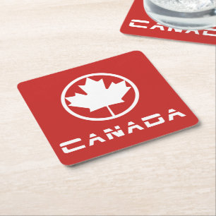 Canada Square Paper Coaster