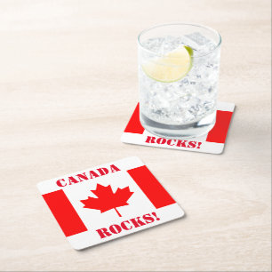 CANADA SQUARE PAPER COASTER