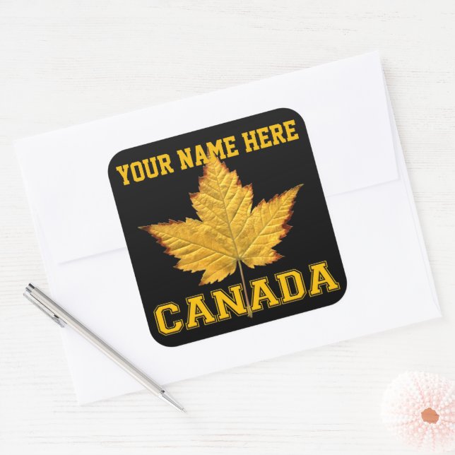 Canada Sticker Customizable Varsity Canada Sticker (Envelope)