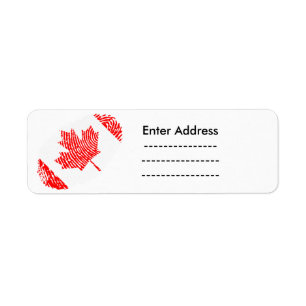 Canada Sticker labels Maple Leaf Lighthouse Route