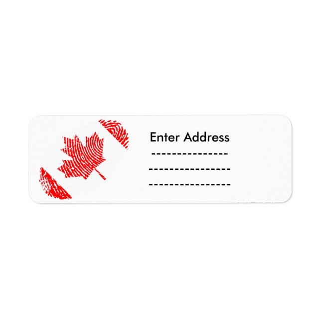 Canada Sticker labels Maple Leaf Lighthouse Route (Front)