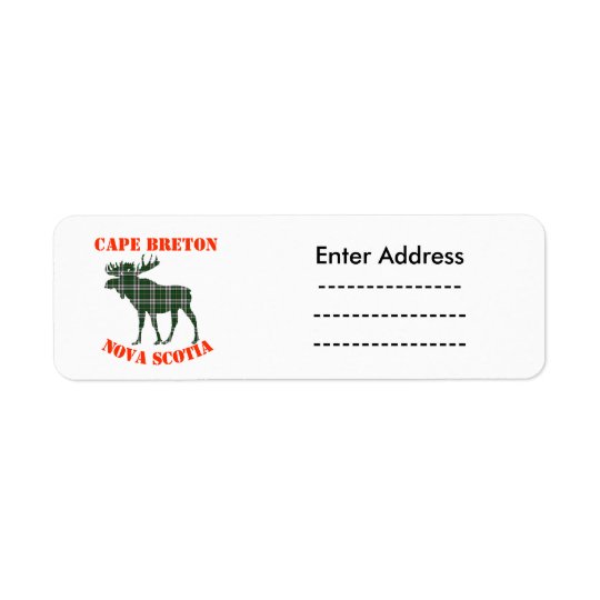 Canada Sticker labels moose Cape Breton
