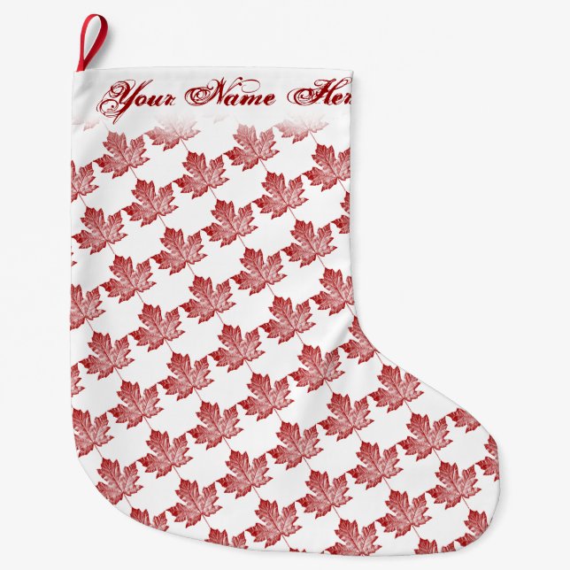 Canada Stocking Canada Christmas Stocking Custom (Front)
