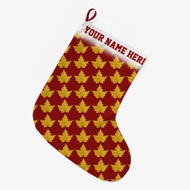Canada Stocking Canada Christmas Stocking Custom (Front (Hanging))