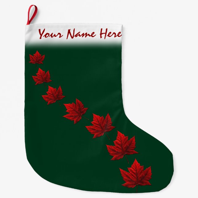 Canada Stocking Canada Flag Christmas Stockings (Front)