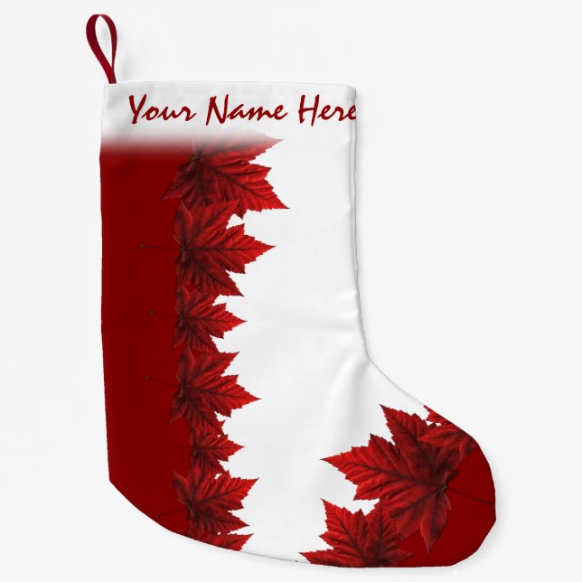 Canada Stocking Canada Maple Leaf Christmas Sock (Front)
