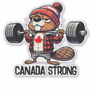 Canada Strong Weight Lifting Beaver