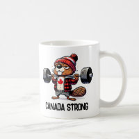 Canada Strong Weight Lifting Beaver