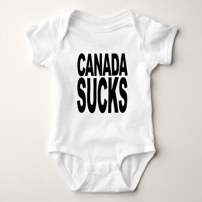 Canada Sucks Baby Bodysuit (Front)