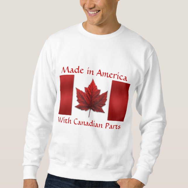 Canada Sweatshirt Canada Flag Sweatshirt (Front)