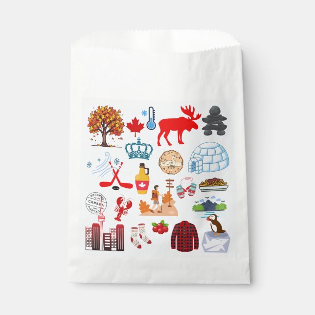 Canada Symbols Favour Bag (Front)