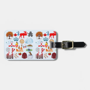 Canada Symbols Luggage Tag