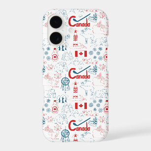 Canada Symbols Pattern