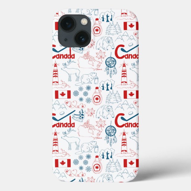 Canada | Symbols Pattern Case-Mate iPhone Case (Back)