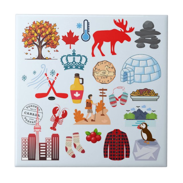 Canada Symbols Tile (Front)