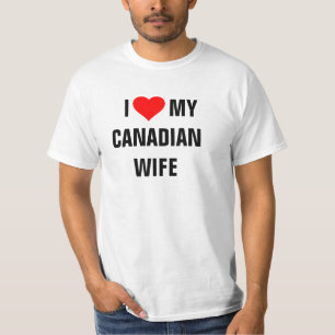 CANADA : T-shirt "I Love my Canadian woman"