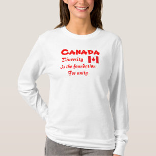 Canada t-shirts-diversity is the foundtn for unity T-Shirt