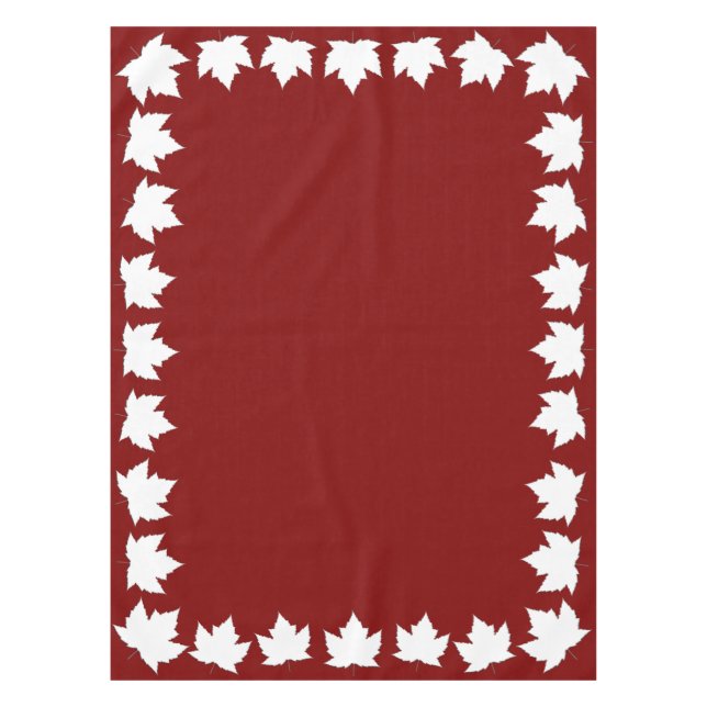 Canada Tablecloth Canada Maple Leaf Tablecloth (Front)