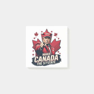 Canada the 51st State Trump Canadian  Post-it Notes