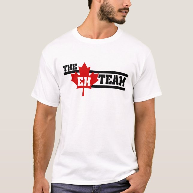 Canada The EH Team Maple Leaf Happy Canada Day  T-Shirt (Front)
