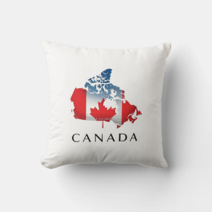 Canada: The Maple Leaf Country Throw Pillow