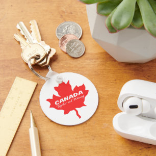 Canada Together and Winning Keychain