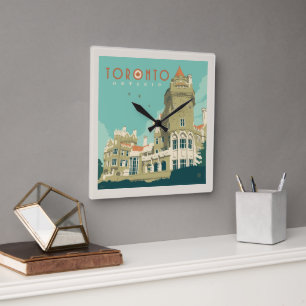 Canada Toronto, Casa Loma Square Wall Clock