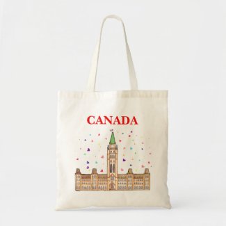 Canada Tote Bag Canadian Parliament House Bag
